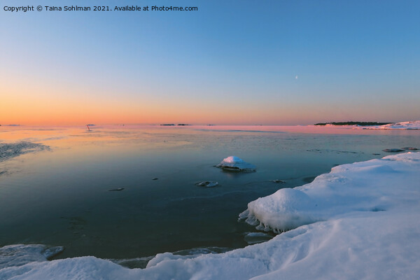Colours of Arctic February Morning Picture Board by Taina Sohlman