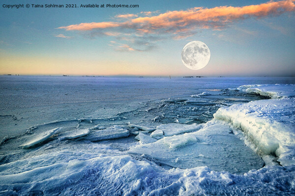February Full Moon Picture Board by Taina Sohlman