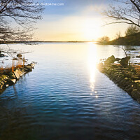 Buy canvas prints of Calm April Morning at the Channel by Taina Sohlman