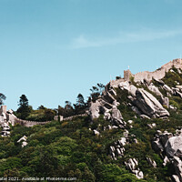 Buy canvas prints of Castle of the Moors (Castelo dos Mouros) on the hilltop overlooking Sintra, Portugal by Mehul Patel