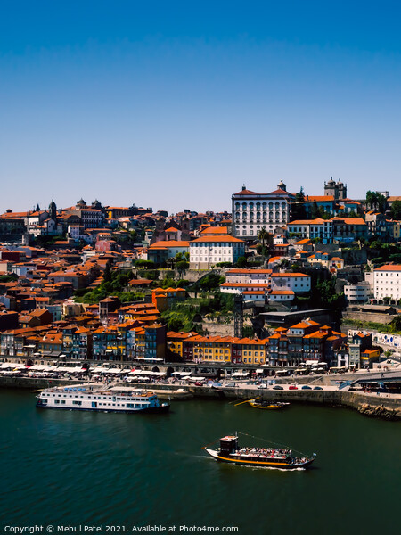 View across the old town of Porto and the Ponte Lu Picture Board by Mehul Patel