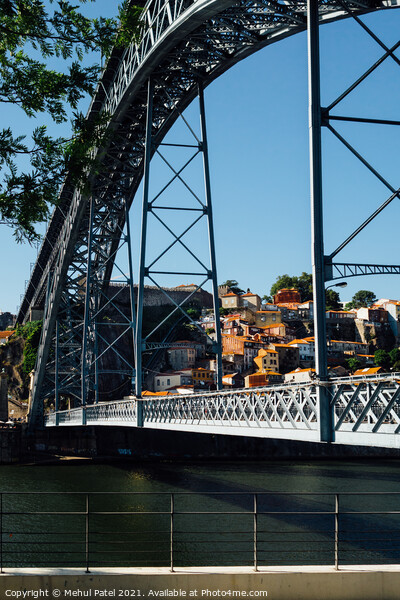 Ponte Luis I (Dom Luis I bridge) with view of the Ribeira district Picture Board by Mehul Patel