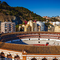 Buy canvas prints of Exterior of 'La Malagueta', the bull ring of Malaga - Andalucia, Spain by Mehul Patel