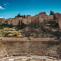 Buy canvas prints of Teatro Romano in Malaga - Andalucia, Spain by Mehul Patel