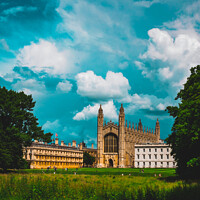 Buy canvas prints of View of King's College Cambridge, with the Chapel in the centre  by Mehul Patel