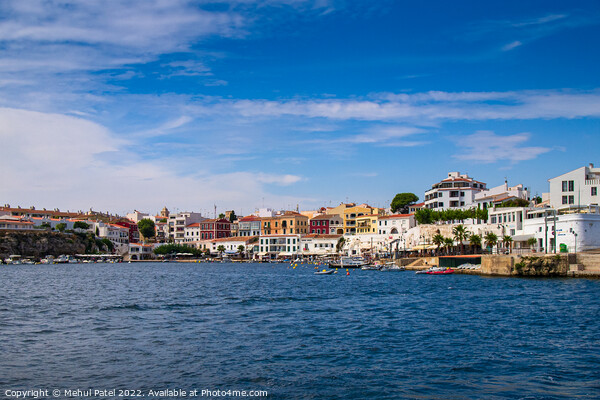 The fishing port of Cales Fons in the town of Es Castell, Menorca Picture Board by Mehul Patel