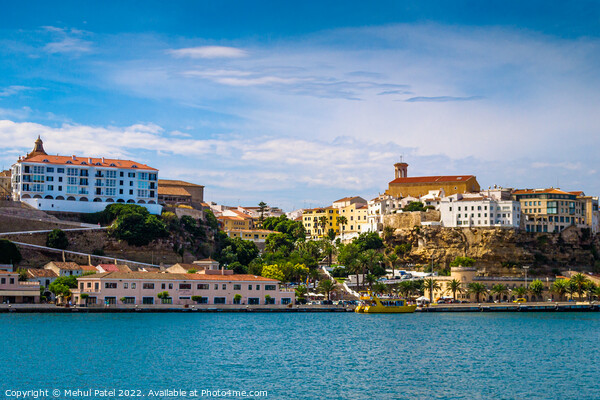 View of the old town of Mahon the capital of Menorca, Spain Picture Board by Mehul Patel
