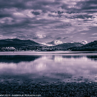 Buy canvas prints of View of Fort William across from Corpach Basin on Loch Linnhe by Mehul Patel