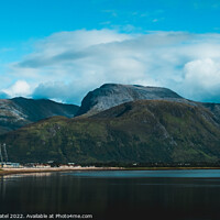 Buy canvas prints of Highest mountain in UK, Ben Nevis, towering above Loch Linnhe by Mehul Patel