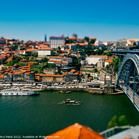 Buy canvas prints of River Douro and Ponte Luis I bridge - Porto, Portugal by Mehul Patel