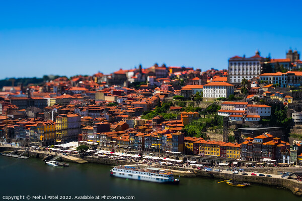 View of the historic old town of Porto from the Dom Luis I bridge Picture Board by Mehul Patel