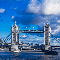 Buy canvas prints of Cool tone Tower Bridge by Mehul Patel