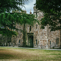 Buy canvas prints of Bishop's Palace gatehouse, Wells, Somerset by Mehul Patel