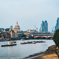 Buy canvas prints of London City skyline from the river Thames by Mehul Patel