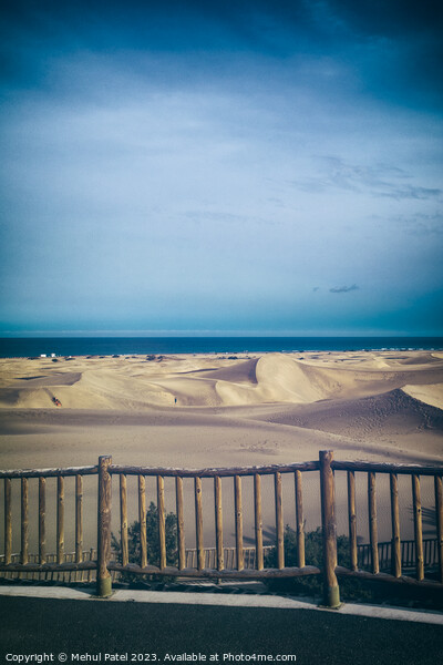 Sand dunes of Maspalomas, Gran Canaria, Canary Islands, Spain. Picture Board by Mehul Patel