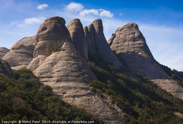 Rock formations of Montserrat - Catalunya, Spain Picture Board by Mehul Patel
