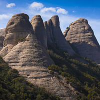 Buy canvas prints of Rock formations of Montserrat - Catalunya, Spain by Mehul Patel