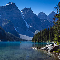 Buy canvas prints of Moraine Lake - Banff National Park, Canada by Mehul Patel