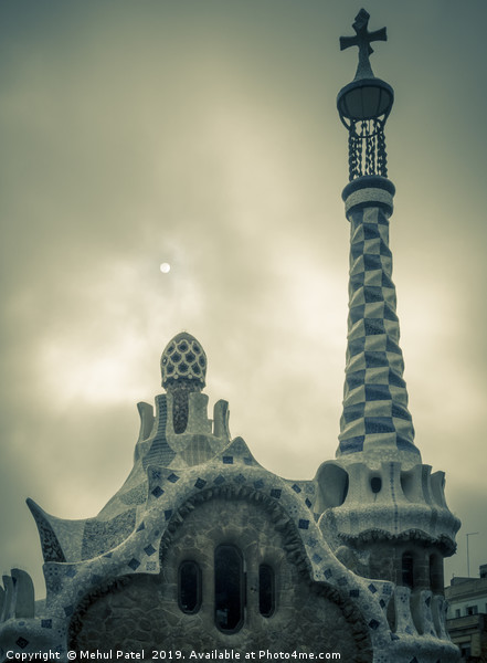 Porter's Lodge building in Parc Guell, Barcelona,  Picture Board by Mehul Patel
