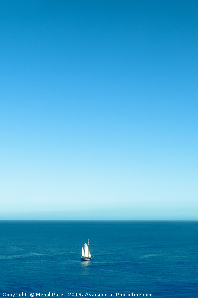 Tall ship sailing out to sea Picture Board by Mehul Patel