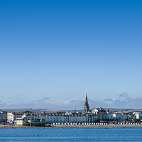 Buy canvas prints of Weymouth beach and the Esplanade of Weymouth town, by Mehul Patel