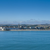 Buy canvas prints of Weymouth Bay with Weymouth beach and the town  by Mehul Patel