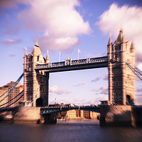 Buy canvas prints of Zoom burst effect - Iconic landmark Tower Bridge by Mehul Patel