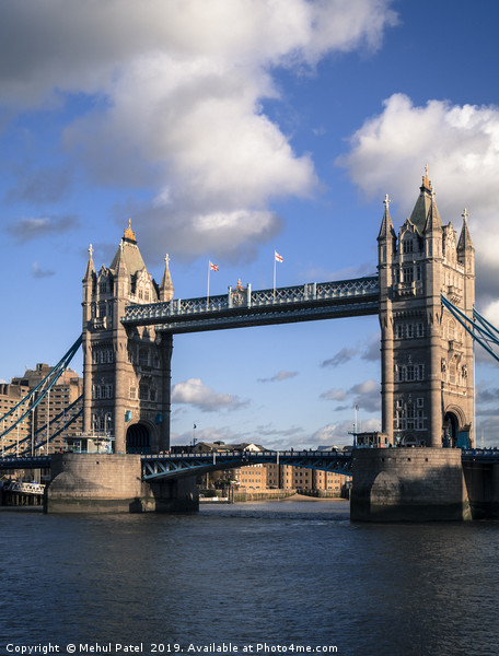 Iconic landmark Tower Bridge along the river Thame Picture Board by Mehul Patel