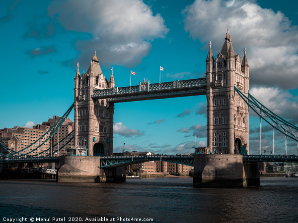 Iconic landmark Tower Bridge in London, England, U Picture Board by Mehul Patel