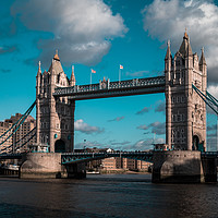 Buy canvas prints of Iconic landmark Tower Bridge in London, England, U by Mehul Patel