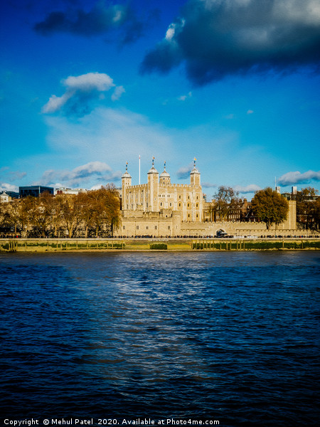 Tower of London by the River Thames, London, UK. D Picture Board by Mehul Patel