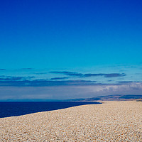 Buy canvas prints of Chesil beach, on the South West coast of England,  by Mehul Patel