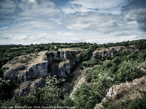 Cheddar Gorge summit, Mendip Hills, Somerset, Engl Picture Board by Mehul Patel