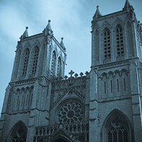 Buy canvas prints of Two towers on the west front of Bristol Cathedral, Bristol, England, UK by Mehul Patel
