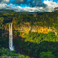 Buy canvas prints of Chamarel Waterfalls, Black River Gorges National Park, Chamarel, Mauritius by Mehul Patel