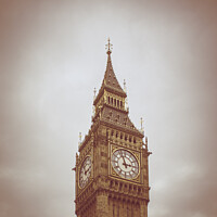 Buy canvas prints of Toned image of Big Ben in Westminster - London by Mehul Patel