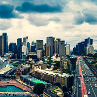 Buy canvas prints of Panoramic view of Sydney Harbour city skyline  by Mehul Patel
