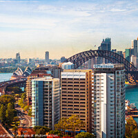 Buy canvas prints of Sydney Harbour view from North Sydney, Sydney, New South Wales, Australia by Mehul Patel