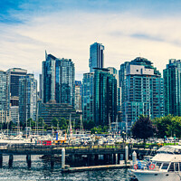 Buy canvas prints of Coal Harbour - Vancouver, British Columbia, Canada by Mehul Patel