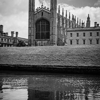 Buy canvas prints of View of King's College Cambridge from the River Cam, Cambridge, England, UK by Mehul Patel