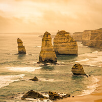 Buy canvas prints of Twelve Apostles cliffs by the Great Ocean Road, Victoria, Australia by Mehul Patel