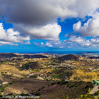 Buy canvas prints of Panoramic viewpoint from Bandama across to Las Palmas de Gran Canaria by Mehul Patel
