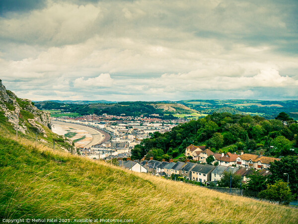 View of Llandudno from Great Orme Country Park, Llandudno, Conwy Picture Board by Mehul Patel