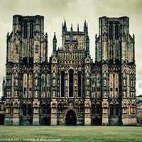 Buy canvas prints of Wells Cathedral, Wells, Somerset, England, UK by Mehul Patel