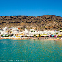 Buy canvas prints of Playa de Mogan, Gran Canaria, Canary Islands, Spain by Mehul Patel