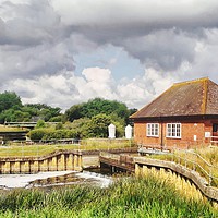 Buy canvas prints of Longham Pumping Station by Hayley Jewell
