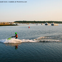 Buy canvas prints of Watersport at Mudeford Quay by Hayley Jewell
