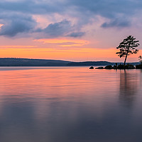 Buy canvas prints of sunset over lake by Jonas Rönnbro