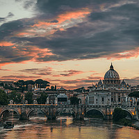Buy canvas prints of Vatican at Sunset by Elliott Griffiths