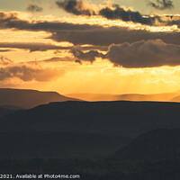 Buy canvas prints of Hilltop Sunset by Elliott Griffiths
